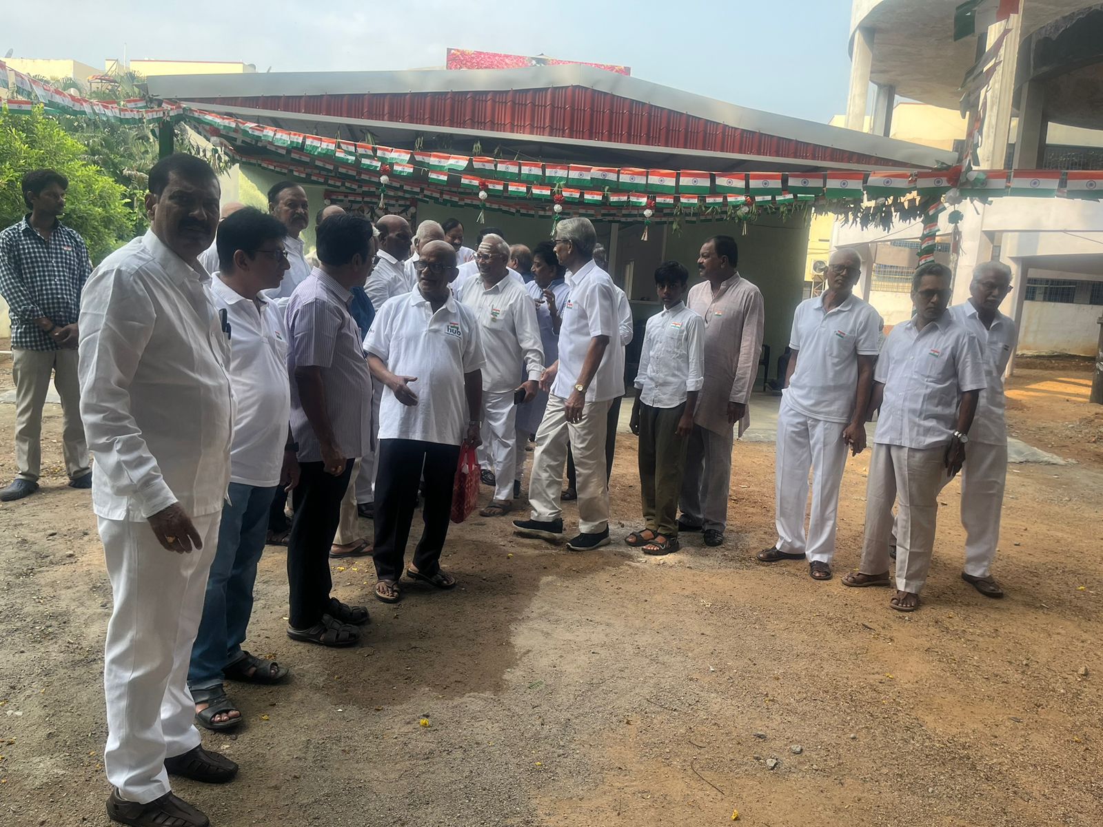 3. Senior citizens attending the first Independence Day celebrations at our office on 15 08 2024.